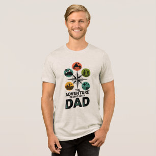 T-shirt En Tri-matière L'aventure commence avec papa