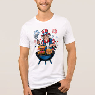 T-shirt En Tri-matière Le barbecue étoilé de l’oncle Sam