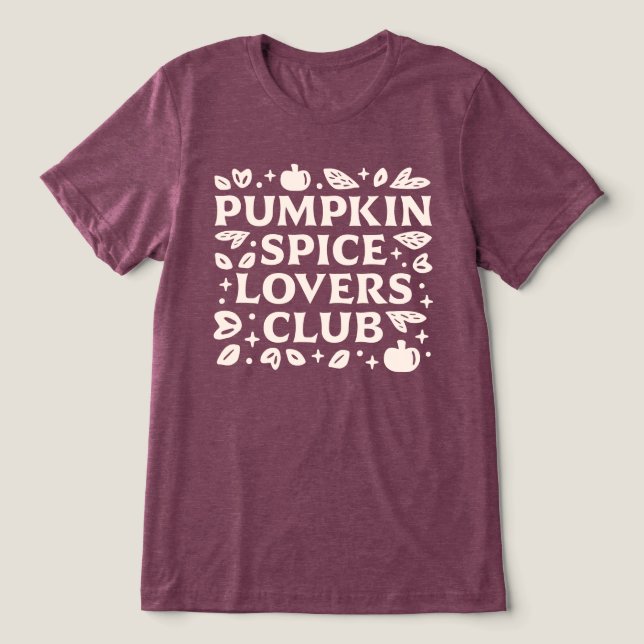 T-shirt En Tri-matière Le Club Citrouille des amateurs d'épices (Design Recto)