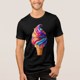 T-shirt En Tri-matière Le cône de glace classique de SlipperyJoe's vibran