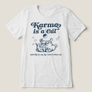T-shirt En Tri-matière Le karma est un chat
