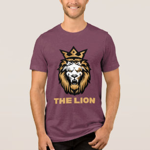 T-SHIRT EN TRI-MATIÈRE LE LION EST LE ROI