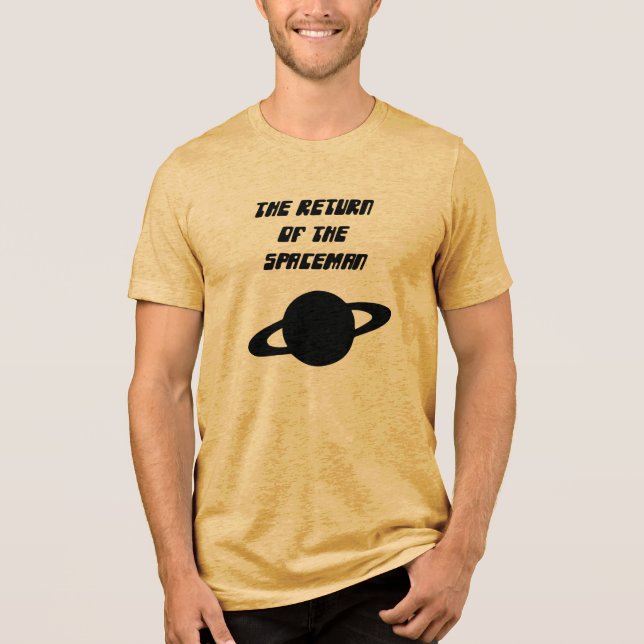 T-shirt En Tri-matière Le retour du Space-Man Jaune & Noir (Recto)