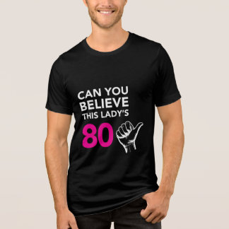 T-shirt En Tri-matière Le tee-shirt 80 ans de cette dame