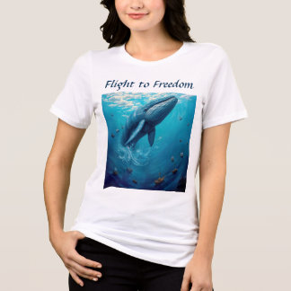 T-shirt En Tri-matière Le vol du Léviathan vers la liberté – Art surréali