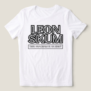 T-shirt En Tri-matière Leon Skum Cet Anagram Est Un Idiot