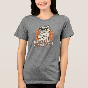 T-shirt En Tri-matière "Les détracteurs vont détester" Tee Chat Cool