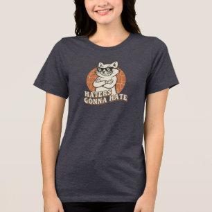 T-shirt En Tri-matière "Les détracteurs vont détester" Tee Chat Cool