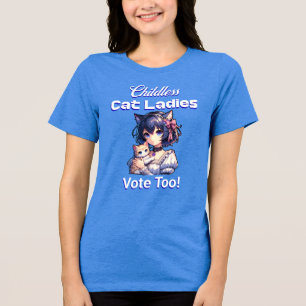 T-shirt En Tri-matière Les Femmes Sans Enfant Votent Aussi ! Harris Walz