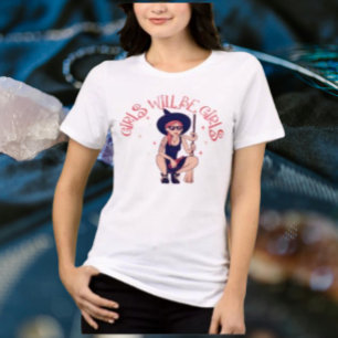 T-shirt En Tri-matière Les Filles Seront des Filles Chemise Rebelle Sor