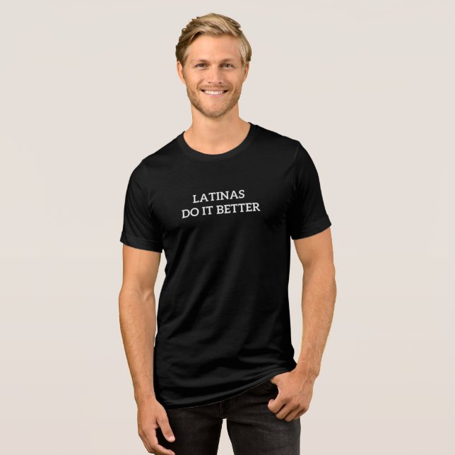 T-shirt En Tri-matière les latinos le font mieux (Recto plein)