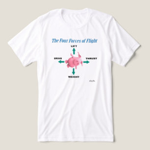 T-shirt En Tri-matière LES QUATRE FORCES DE VOL par Sandra Boynton