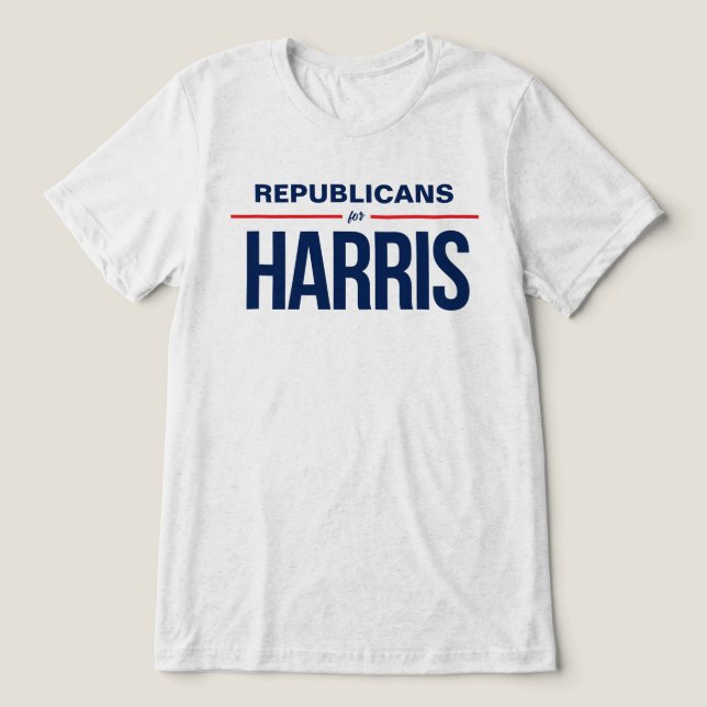 T-shirt En Tri-matière Les républicains pour Harris (Design Recto)