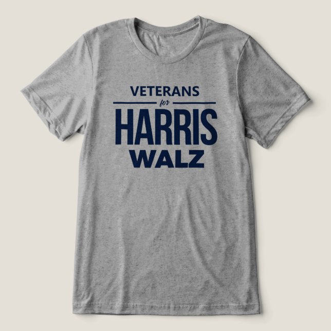 T-shirt En Tri-matière Les vétérans de Harris Walz (Design Recto)