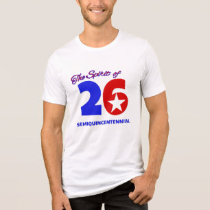 T-SHIRT EN TRI-MATIÈRE L'ESPRIT DE 26 : SEMIQUINCENTENNIAL