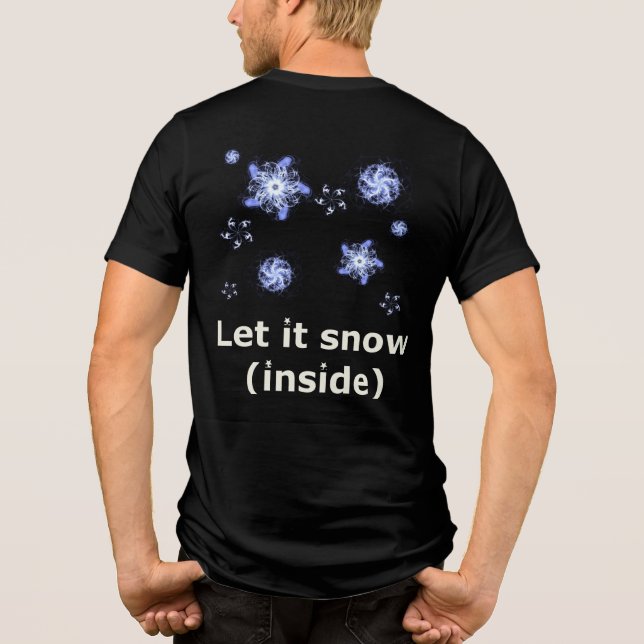 T-shirt En Tri-matière Let it snow (Verso)
