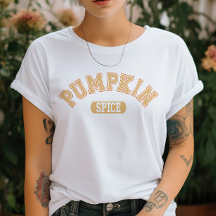 T-shirt En Tri-matière Lettre Orange Citrouille Spice College Inspiré