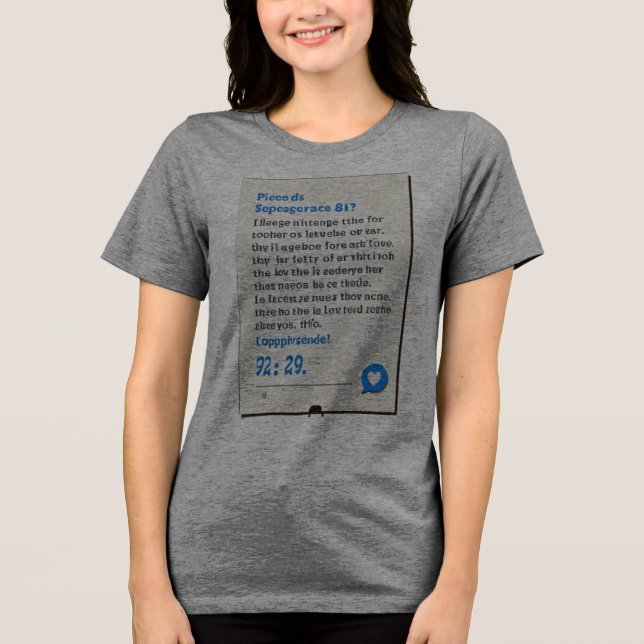 T-shirt En Tri-matière Lettre unique (Recto)