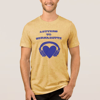 T-shirt En Tri-matière Lettres à Bernadette Jaune & Bleu