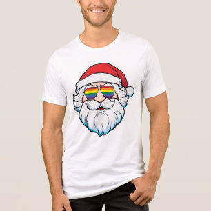 T-shirt En Tri-matière LGBT Gay pride Cool tendance Noël du Père Noël