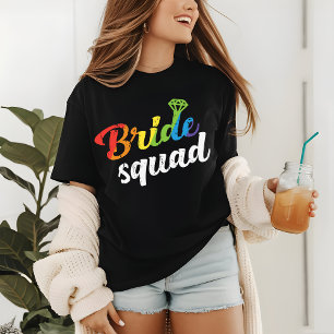 T-shirt En Tri-matière LGBT Pride Brigade Mariage Gay Lesbian Rainbow
