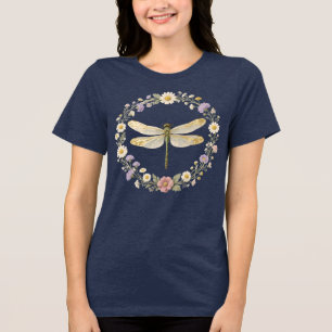 T-shirt En Tri-matière Libellule à Aura Doré Botanique