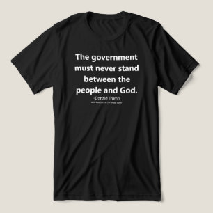 T-shirt En Tri-matière Liberté de religion Citation de Donald Trump