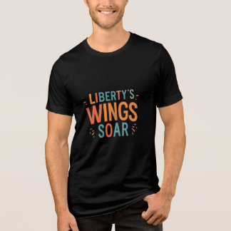 T-shirt En Tri-matière Liberty's Wings Soar - Liberty & Flight Inspiré T