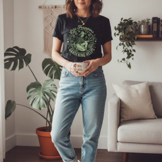 T-shirt En Tri-matière Life Happens Gardening Helps Vintage Gardener Gift