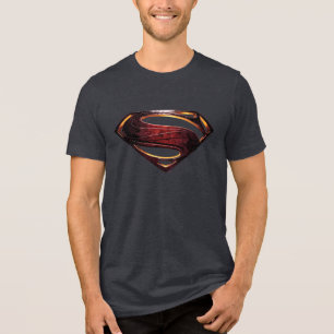 T-shirt En Tri-matière Ligue de Justice Symbole de superman métallique