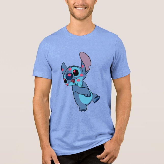 T-shirt En Tri-matière Lilo & Stitch | Stitch Valentine Kisses (Recto)