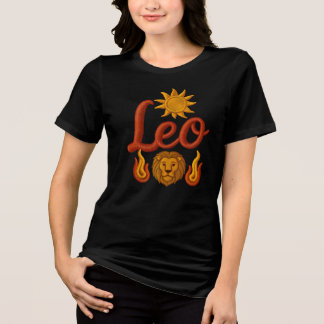 T-shirt En Tri-matière Lion astrologie signe du zodiaque soleil tête de l
