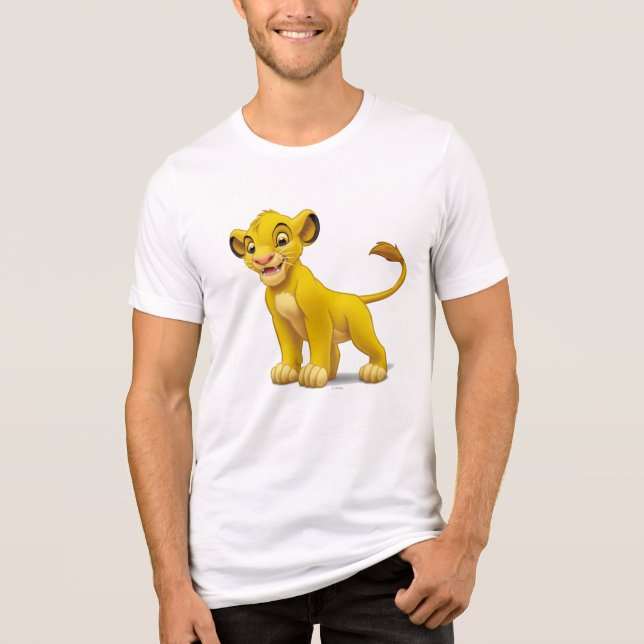 T-shirt En Tri-matière Lion King Simba levrette debout Disney (Recto)