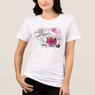 T-shirt En Tri-matière Little Miss Chatterbox Dit Que Je T'Aime