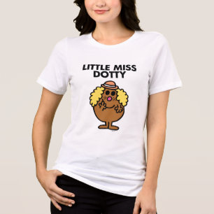 T-shirt En Tri-matière Little Miss Dotty Lettres noires