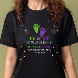 T-shirt En Tri-matière Little Monster Halloween Genre Revela Party