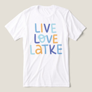 T-shirt En Tri-matière Live Love Latke Hanoukka Design