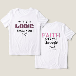 T-shirt En Tri-matière Logique contre foi