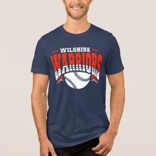 T-shirt En Tri-matière Logo de base-ball blanc Wilshire Warriors