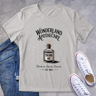 T-shirt En Tri-matière Logo de l'apothèque vintage Wonderland Littéraire