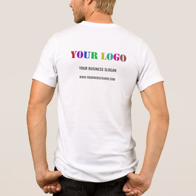 T-shirt En Tri-matière Logo d'entreprise personnalisé et Modèle d'entrepr (Verso)