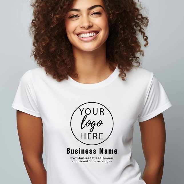 T-shirt En Tri-matière Logo d'entreprise personnalisé simple (Simple Custom Business Logo Tri-Blend Shirt)