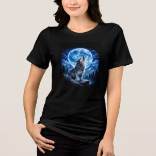 T-shirt En Tri-matière Loup Mystique Hurleur