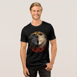 T-shirt En Tri-matière Loups célestes – Design Or & Esprit de Feu