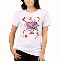 Love Hearts & Petals Tee – Ambiance Florale Romant
