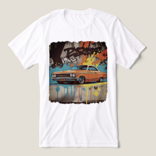 T-shirt En Tri-matière Lowrider des années 60 dans le style d'art mural d
