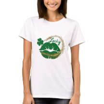 Lucky Irish Kiss Green Gold Jour de la Saint Patri