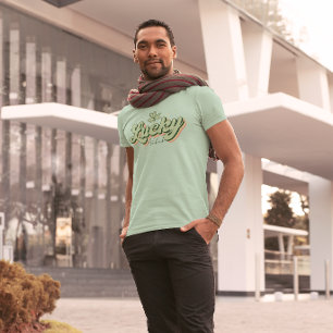 T-shirt En Tri-matière Lucky Vibes Retro Typographie St Patrick Design