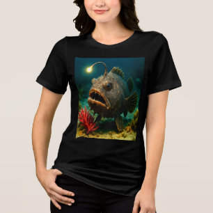 T-shirt En Tri-matière Luminosité de la mer profonde : le poisson-pêcheur
