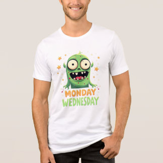 T-shirt En Tri-matière Lundi au mercredi Humeur - Funny Monster Tee
